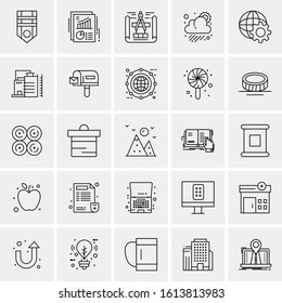 25 Universal Icons Vector illustration