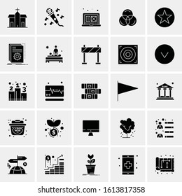 25 Universal Icons Vector illustration