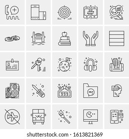 25 Universal Icons Vector illustration