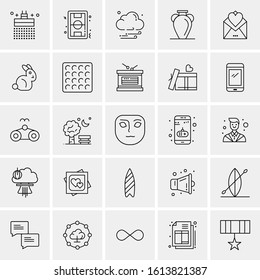 25 Universal Icons Vector illustration