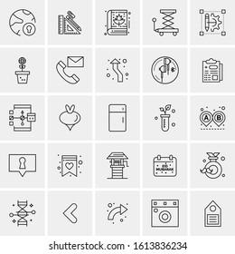 25 Universal Icons Vector illustration