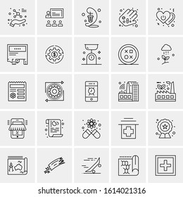 25 Universal Icons Vector illustration