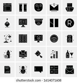 25 Universal Icons Vector illustration