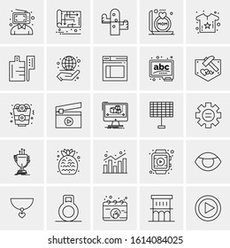 25 Universal Icons Vector illustration