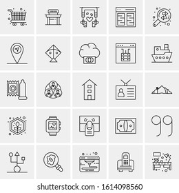 25 Universal Icons Vector illustration
