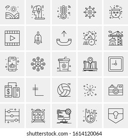 25 Universal Icons Vector illustration