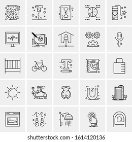 25 Universal Icons Vector illustration