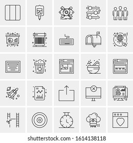 25 Universal Icons Vector illustration