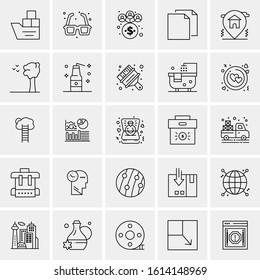 25 Universal Icons Vector illustration