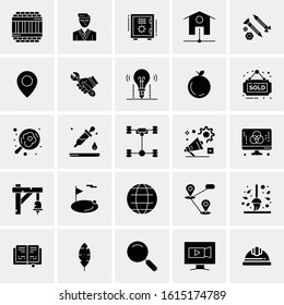 25 Universal Icons Vector illustration