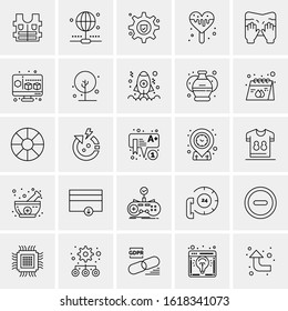 25 Universal Icons Vector illustration