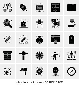 25 Universal Icons Vector illustration