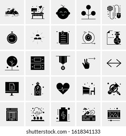 25 Universal Icons Vector illustration