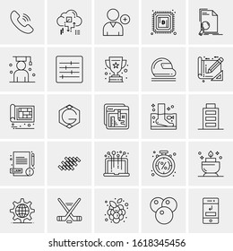 25 Universal Icons Vector illustration