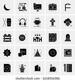 25 Universal Icons Vector illustration