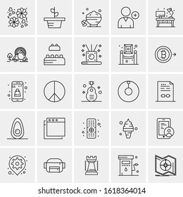 25 Universal Icons Vector illustration