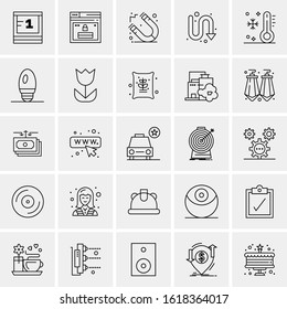 25 Universal Icons Vector illustration