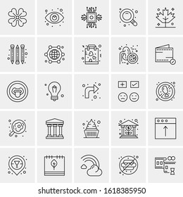 25 Universal Icons Vector illustration