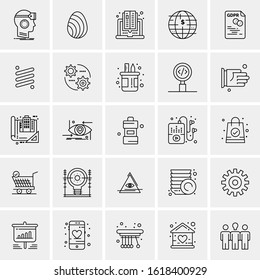 25 Universal Icons Vector illustration
