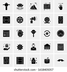 25 Universal Icons Vector illustration
