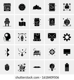 25 Universal Icons Vector illustration