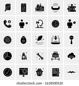 25 Universal Icons Vector illustration