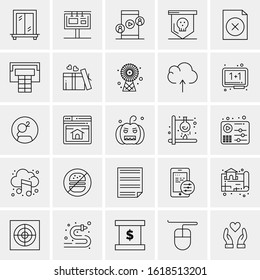 25 Universal Icons Vector illustration