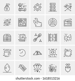 25 Universal Icons Vector illustration