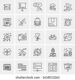 25 Universal Icons Vector illustration