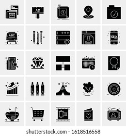 25 Universal Icons Vector illustration