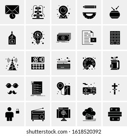 25 Universal Icons Vector illustration