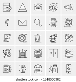 25 Universal Icons Vector illustration