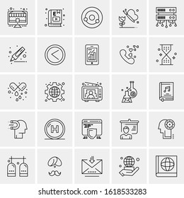25 Universal Icons Vector illustration