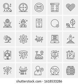 25 Universal Icons Vector illustration