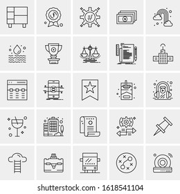 25 Universal Icons Vector illustration
