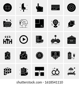 25 Universal Icons Vector illustration