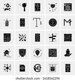 25 Universal Icons Vector illustration