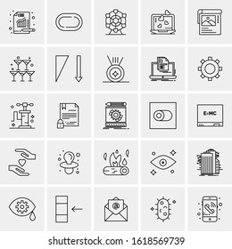 25 Universal Icons Vector illustration