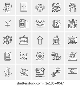 25 Universal Icons Vector illustration