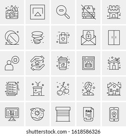 25 Universal Icons Vector illustration