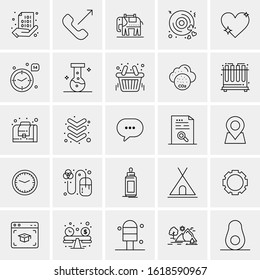 25 Universal Icons Vector illustration