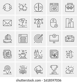 25 Universal Icons Vector illustration