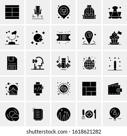 25 Universal Icons Vector illustration
