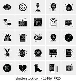 25 Universal Icons Vector illustration