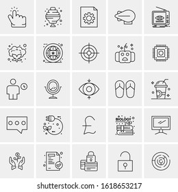 25 Universal Icons Vector illustration