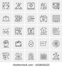 25 Universal Icons Vector illustration