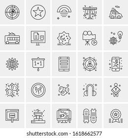 25 Universal Icons Vector illustration