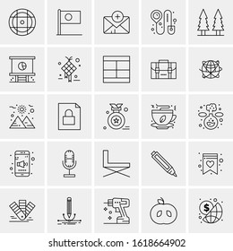 25 Universal Icons Vector illustration