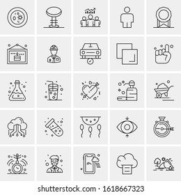 25 Universal Icons Vector illustration