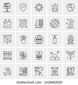25 Universal Icons Vector illustration